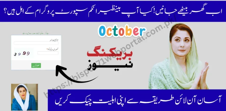 BISP 8171 Web Portal 2025 | Simple Online Method to Check Your BISP Eligibility