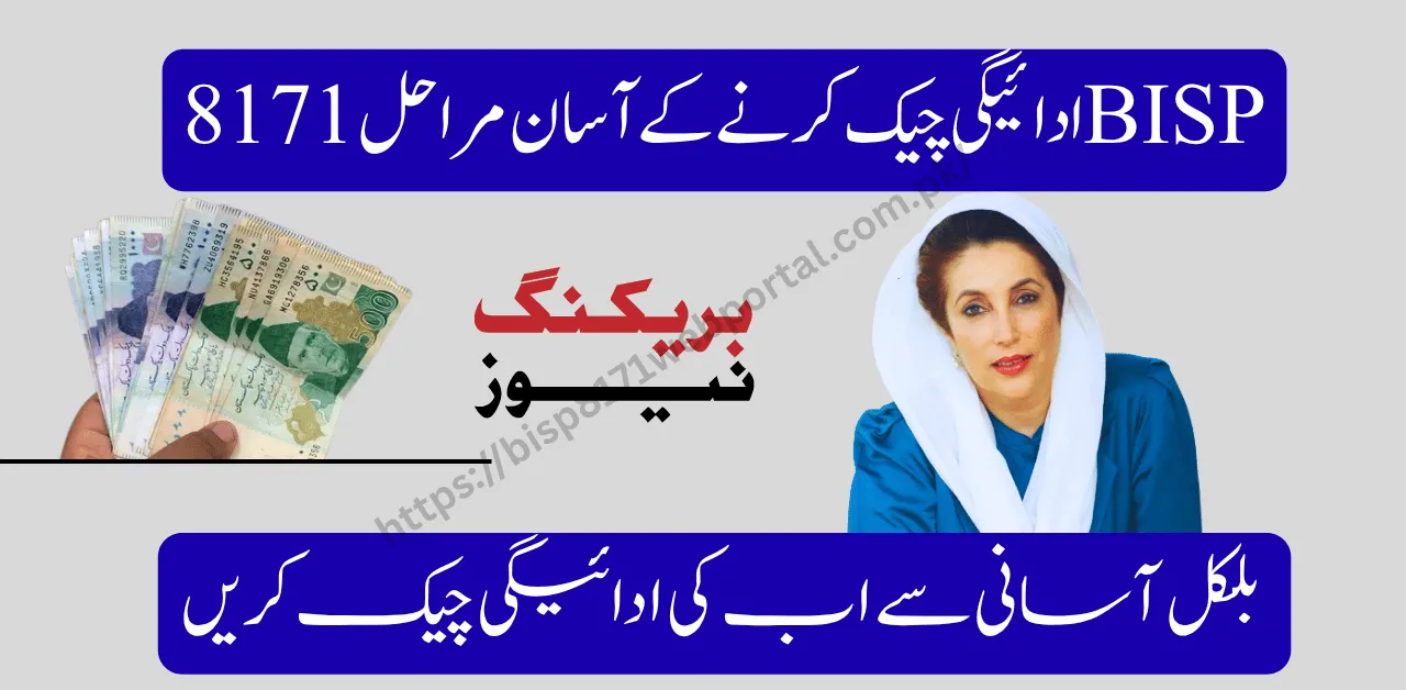 Easy Steps for BISP 8171 Payment Check 2025 – CNIC, SMS & ATM Methods