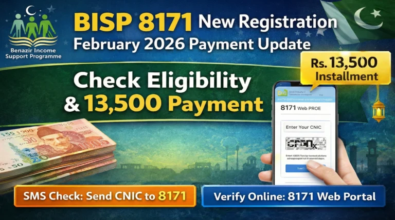 BISP 8171 New Registration 2026: Complete Guide for Eligibility & Payment Verification