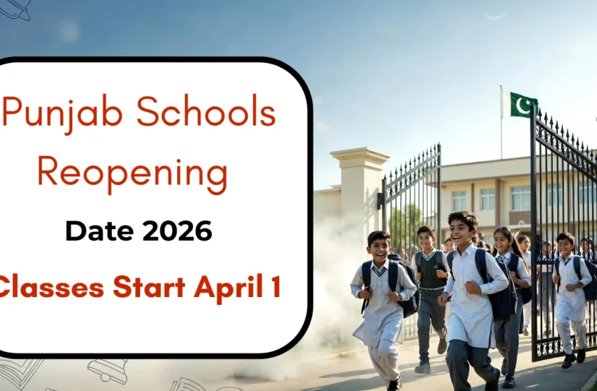 Punjab Schools Reopening Date 2026 Confirmed: Classes Start April 1 – No More Holidays!