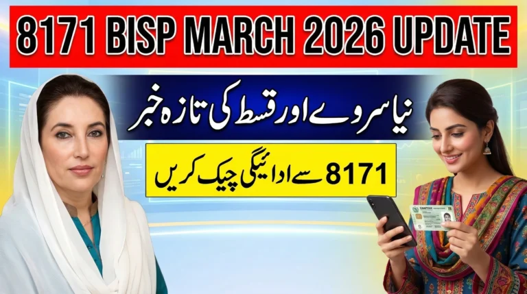 BISP 8171 March 2026 Installment Check Online – Latest New Survey Update for Beneficiaries