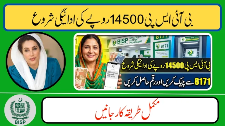 8171 BISP 14500 Payment Check by CNIC